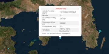 Alldaynews.gr Σεισμός 3,1 Ρίχτερ ανοιχτά της Βουλιαγμένης