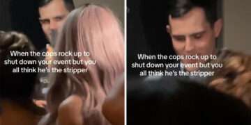 Alldaynews.gr Η αμήχανη στιγμή που αστυνομικός πήγε να κάνει παρατήρηση για φασαρία σε πάρτι και τον πέρασαν για… στρίπερ