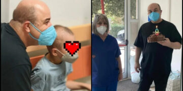 Η τούρτα – έκπληξη του Μάρκου Σεφερλή στον 9χρονο Κωνσταντίνο που νοσηλεύεται