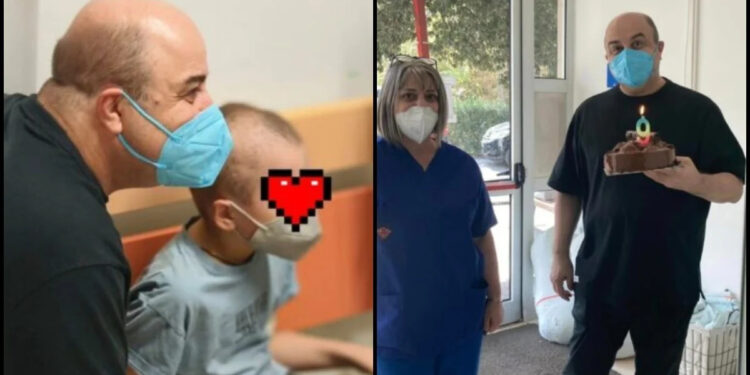 Η τούρτα – έκπληξη του Μάρκου Σεφερλή στον 9χρονο Κωνσταντίνο που νοσηλεύεται