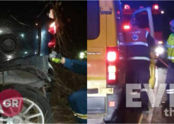 Σοβαρό τροχαίο: Αυτοκίνητο χτύπησε σε μπάρες και εκσφενδονίστηκε έξω η οδηγός (φωτο, video)