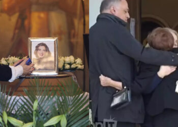 Κηδεία Κάτιας Νικολαΐδου: Συντετριμμένος ο αδελφός της – Κατέρρευσε η μητέρα της (φωτο, video)