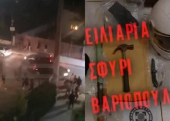 «Ραντεβού» για άγριο ξύλο με μολότοφ, μαχαίρια και στειλιάρια στη Νέα Ερυθραία: «Ήρθαν από το Κρυονέρι και πλακωθήκαν εδώ πέρα» (video)