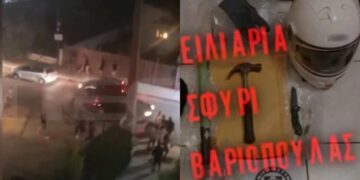 «Ραντεβού» για άγριο ξύλο με μολότοφ, μαχαίρια και στειλιάρια στη Νέα Ερυθραία: «Ήρθαν από το Κρυονέρι και πλακωθήκαν εδώ πέρα» (video)