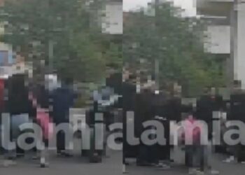 Βίντεο ντοκουμέντο από την συμπλοκή μαθητών κοντά σε σχολείο στη Λαμία (video)