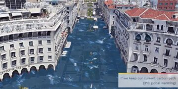 Alldaynews.gr Θεσσαλονίκη και Πειραιάς κάτω από το νερό -Το δυστοπικό σενάριο αν αυξηθεί η θερμοκρασία στη Γη