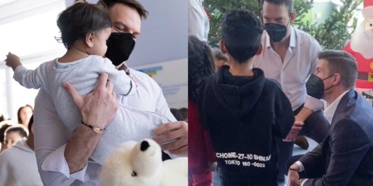 Κασσελάκης και Τάιλερ πήγαν στο Παίδων και μοίρασαν δώρα στα παιδιά (video)