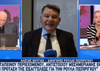Alldaynews.gr Αλέξης Κούγιας: «Επιπέδου μεσημεριανής εκπομπής» η πρόταση της εισαγγελέως για την Πισπιρίγκου