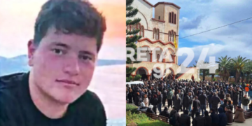 Στα μαύρα όλη η Ιεράπετρα: Κλαίνε όλοι για τον αδικοχαμένο Μάριο – Σπαραγμός στην κηδεία του