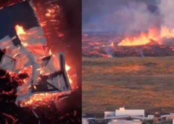 Στο έλεος της λάβας τα σπίτια σε πόλη στην Ισλανδία: «Στιγμές αποκάλυψης» (video)