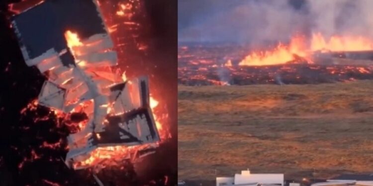 Alldaynews.gr Στο έλεος της λάβας τα σπίτια σε πόλη στην Ισλανδία: «Στιγμές αποκάλυψης» (video)