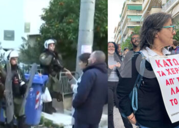 Κάνουν έξωση στην Ιωάννα Κολοβού – Έσπασαν την πόρτα με πριόνι (video)