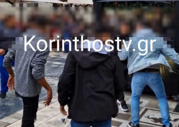 Ρομά τα έκαναν γυαλιά καρφιά στο κέντρο της Κορίνθου