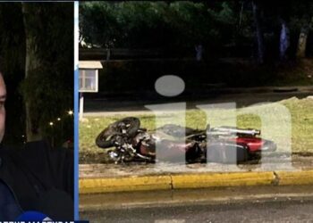 Τραγωδία τα ξημερώματα: Νεκpός οδηγός μηχανής, σοβαρά τραυματίας η συνεπιβάτης – Πήρε φωτιά η μηχανή (video)