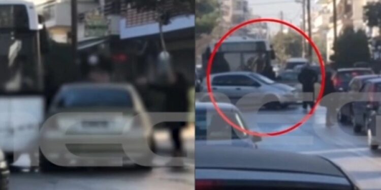 Alldaynews.gr Άγριο ξύλο στη Θεσσαλονίκη μετά από τρακάρισμα αυτοκινήτου με λεωφορείο του ΟΑΣΘ (video)