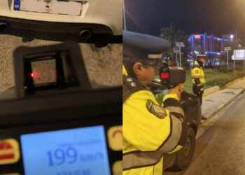 Αυτοκίνητο πήγαινε με 200 χιλιόμετρα στη Λεωφόρο Σχιστού με όριο τα 50 – Συνελήφθη ο οδηγός (φωτο, video)