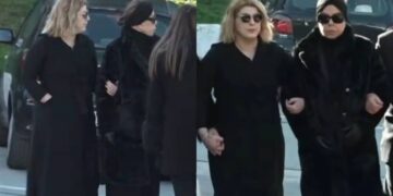 Alldaynews.gr Μονιασμένες ξανά Άντζελα Δημητρίου & Όλγα Κιουρτσάκη: Χέρι χέρι στην κηδεία της μητέρας της τραγουδίστριας – Απών ο Φώτης Λώσης (video)