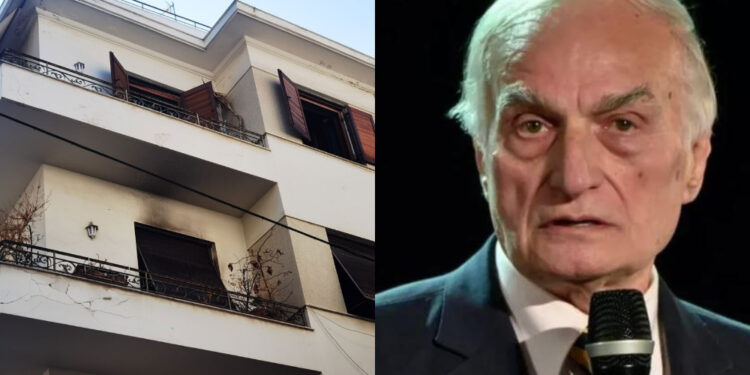 Σε κρίσιμη κατάσταση ο Μανώλης Μαυρομμάτης – Από ηλεκτρική κουζίνα που έμεινε αναμμένη η φωτιά στο σπίτι του (video)