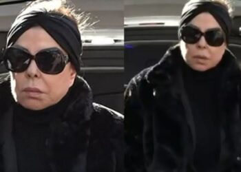 Μόνη κι έρημη η Άντζελα Δημητρίου: Καταρρακωμένη στο μνημόσυνο της μητέρας της, χωρίς την Όλγα Κιουρτσάκη (video)