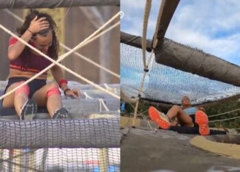 «Πάγωσαν» όλοι στο Survivor: Σοκαριστικοί τραυματισμοί στο κεφάλι από εμπόδιο-παγίδα (video)