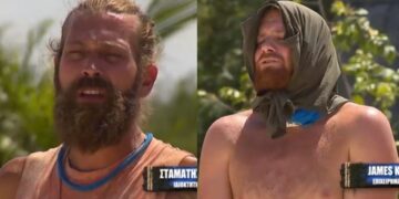 Alldaynews.gr Survivor 2024: «Μαλλιά κουβάρια» Τζέημς και Σταμάτης – «Καλύτερος ηθοποιός και από τον Αλέξη είσαι» (video)