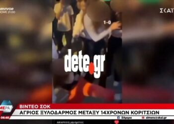 Βίντεο-σοκ από άγριο ξύλο μεταξύ 14χρονων κοριτσιών – Ήθελε να την πετάξει στην θάλασσα