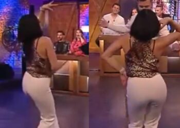 «Σείστηκε» το πλατό με το λίκνισμά της: Μελαχρινή χορεύτρια «έβαλε» φωτιά στο κοινό με το τσιφτετέλι της (video)