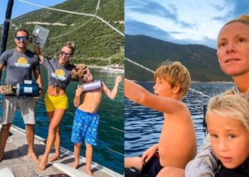 Έκαναν το όνειρό τους πραγματικότητα: Ζευγάρι παράτησε τη Βρετανία & ζει με τα 2 παιδιά του σε σκάφος στην Ελλάδα