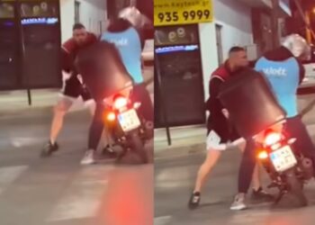 Άγιος Δημήτριος: Άγρια ρατσιστική επίθεση σε διανομέα στη μέση του δρόμου – Εικόνες αποτροπιασμού