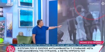 Γυναικοκτονία στους Αγίους Αναργύρους: Συγκλονιστικές αποκαλύψεις – «Ο αστυνομικός έβγαινε με βήματα αργά ενώ η Κυριακή ήταν πεσμένη κατω – Ο μόνος που έτρεξε ήταν ο σκύλος» (video)