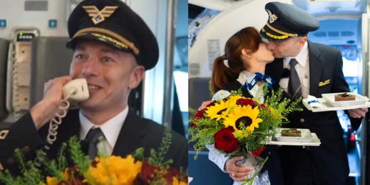 «Θα με παντρευτείς;» – Πιλότος έκανε πρόταση γάμου σε αεροσυνοδό στον αέρα