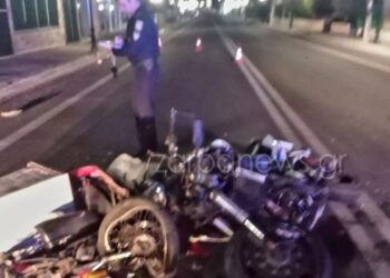 Τραγωδία με 50χρονο πατέρα ενός βρέφους 1,5 έτους – Μετωπική σύγκρουση ντελιβερά με μηχανή (φωτο)