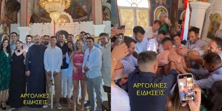 Συγκίνηση στο Ναύπλιο: 25χρονος Βορειοηπειρώτης βαφτίστηκε Χριστιανός Ορθόδοξος με 13 νονούς