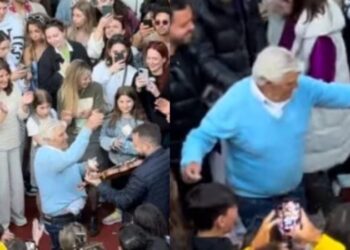 Υποκλίθηκε όλο το νησί: 87χρονος παππούς χορεύει ζεϊμπέκικο πετώντας 50εύρα στον αέρα & τpελαivει το διαδίκτυο