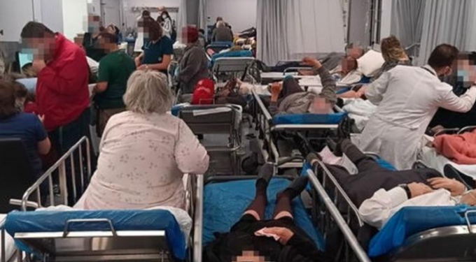 Alldaynews.gr Εμπόλεμη ζώνη το «Γεννηματάς» στην τελευταία εφημερία – Φωτογραφία σοκ