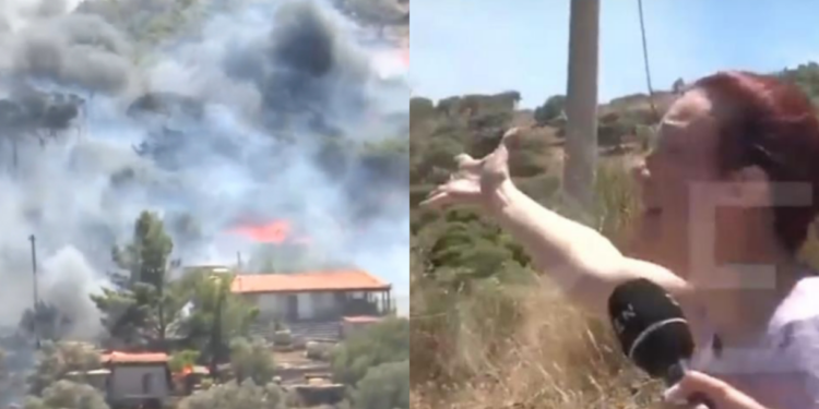 Alldaynews.gr Με δάκρυα στα μάτια κάτοικος: «Η φωτιά μπήκε στο σπίτι, πού θα μείνουμε αύριο;»