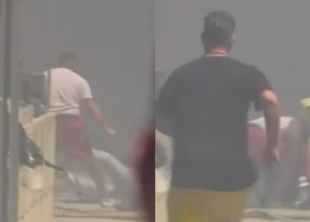 Φωτιά στη Βάρης – Κορωπίου: Άγρια επίθεση με γροθιές σε δημοσιογράφο σε ζωντανή μετάδοση του MEGA (video)