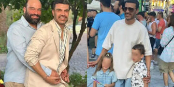 Με παρανυφάκια τα παιδιά τους: Παραμυθένιος κρητικό γάμος για τον Παντελή Τουτουντζή και τον γιατρό σύντροφό του