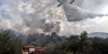 Alldaynews.gr Μαίνεται η μεγάλη φωτιά στην Άνδρο και ενισχύονται οι πυροσβεστικές δυνάμεις – Εκκενώθηκαν 4 περιοχές του νησιού