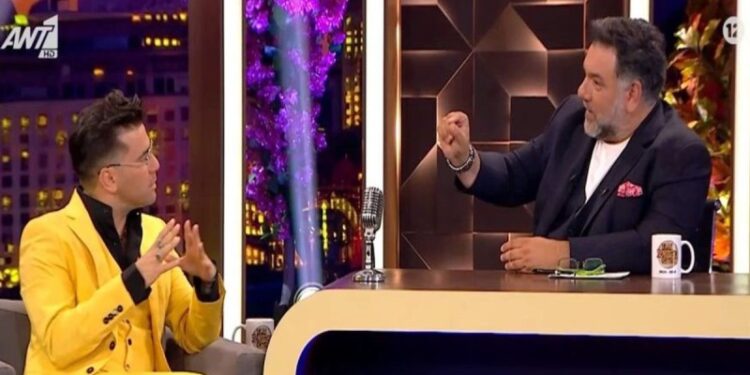 Γρηγόρης Αρναούτογλου σε Θοδωρή Μαραντίνη: «Αν ήμουν γκέι, θα ήθελα πολύ να κάνω δεσμό μαζί σου» (video)