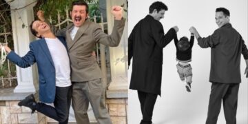 Παντρεύτηκε τον σύντροφό του Γιώργο o Μιχάλης Οικονόμου – Η τούρτα με τον γιο τους και οι λαμπεροί καλεσμένοι