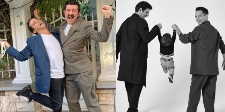 Παντρεύτηκε τον σύντροφό του Γιώργο o Μιχάλης Οικονόμου – Η τούρτα με τον γιο τους και οι λαμπεροί καλεσμένοι