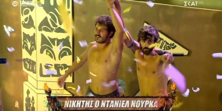 Ο Ντάνιελ Νούρκα μεγάλος νικητής του Survivor – «Εξολόθρευσε» Κατερίνα Δαλάκα και Φάνη Μπολέτση και πήρε τις 100.000 ευρώ