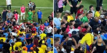 Άγριο ξύλο στο Copa America: Παίκτες της Ουρουγουάης πλακώνονται με αντίπαλους οπαδούς επειδή αποκλείστηκαν