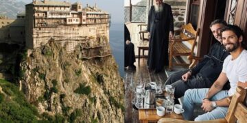 Alldaynews.gr Με μοναχούς στο Άγιο Όρος: Βρήκε γαλήνη ο Γιώργος Καράβας, οι φωτογραφίες από τη Μονή