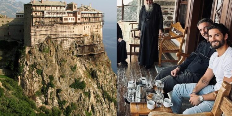 Alldaynews.gr Με μοναχούς στο Άγιο Όρος: Βρήκε γαλήνη ο Γιώργος Καράβας, οι φωτογραφίες από τη Μονή