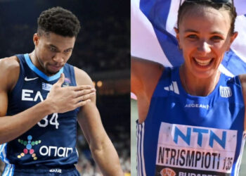 Μόνο περηφάνια: Γιάννης Αντετοκούνμπο και Αντιγόνη Ντρισμπιώτη οι σημαιοφόροι της Ελλάδας στην τελετή έναρξης των Ολυμπιακών Αγώνων