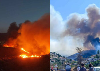 Alldaynews.gr Ανεξέλεγκτη η μεγάλη φωτιά παρά την τεράστια κινητοποίηση της Πυροσβεστικής – Εκκενώνεται τώρα χωριό