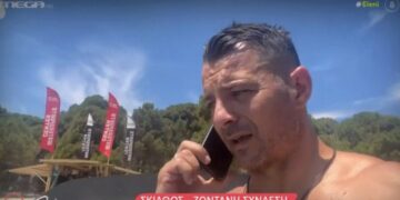 Alldaynews.gr Γιώργος Αγγελόπουλος: Οικογενειακώς στη Σκιάθο με την 5 μηνών κόρη του – «Έχουμε φέρει και τη μπέμπα, έκανε τα πρώτα της μακροβούτια»