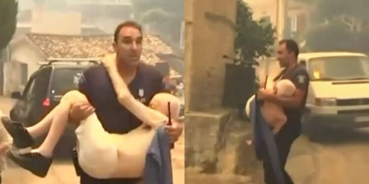 Ηρωική διάσωση από αστυνομικό στην Πάτρα: «Τον πήρα στην αγκαλιά μου, φοβόταν και φώναζε»